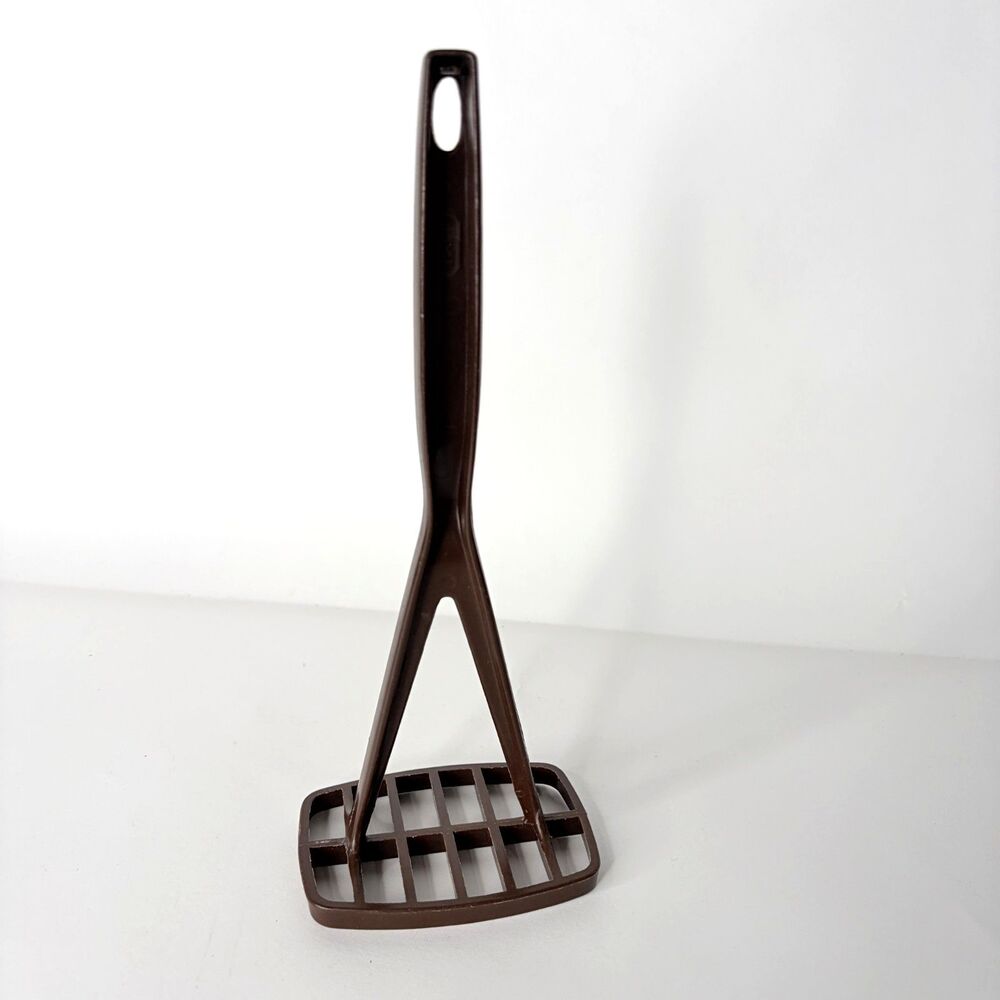 Vintage Foley Potato Masher Brown Plastic Nylon